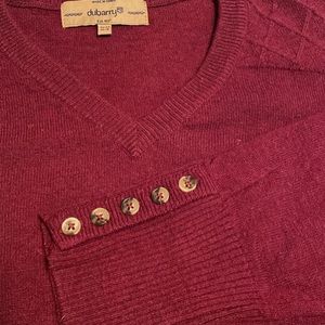 DUBARRY OF IRELAND wool sweater in burgundy size US 14, EU 44